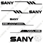 Fits Sany Sy135c Decal Kit Excavator - 7 Year Outdoor 3m Vinyl!. Fixed Price $274.95.