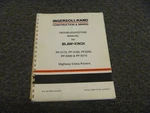 Ingersoll-rand Pf-3172 Pf-3180 Blaw-knox Highway Paver Troubleshooting Manual Xo. Fixed Price $93.61.