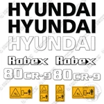 Hyundai 80cr-9a Decal Kit Excavator- Aftermarket. Fixed Price $84.95.