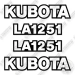 Kubota La1251 Decal Kit Front End Loader - Aftermarket. Fixed Price $49.95.