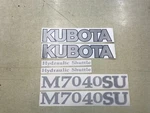 Kubota M7040su Tractor Decals. Fixed Price $65.00.